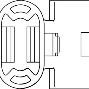 Fixing tie for stud, inside serrated, ⌀2.0-81.0mm, black, 500pcs.