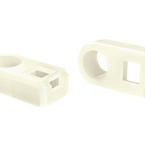 Cable tie mount for screw fixation, Wmax=3.5mm, ?5.5 mm, natural, 500pcs.