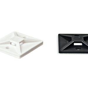 Cable tie mount for screw fixation, Wmax=2.7mm, natural, 500pcs.