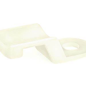 Cable tie mount for screw fixation, Wmax=5.0mm, ?3.5 mm, natural, 1000pcs.