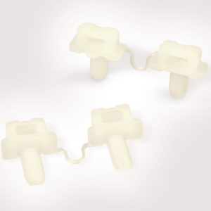 Cable tie mount for hole (round), Wmax=5.5mm, ?4.9 - 5.3 mm, natural, 100pcs.