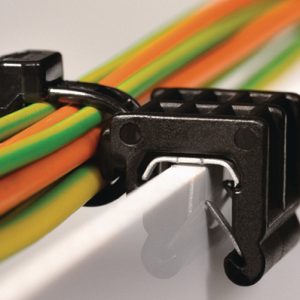 Fixing tie for edge, ?1.5-45.0mm, black, 2000