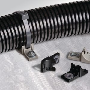 Fixing tie for screw fixation, not serrated, ?8.0-86.0mm, black, 1000pcs.