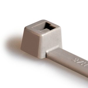 Cable tie inside serrated, 387x7.6mm, ?3.0-100mm, grey, 100pcs.