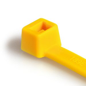 Cable tie inside serrated, 150x3.5mm, ?1.5-35.0mm, yellow, 100pcs.