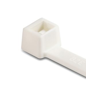 Cable tie inside serrated, 387.0x7.6mm, ?3.0-105.0mm, white, 50pcs.