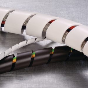 Spiral wrap, nom?25.0mm, ?23.0-75.0mm, -40 ?C to +80 ?C, black, 2m