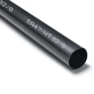 Heat shrinkable tubing 4:1 (11,6/2,5 mm), adhesive lined, black, 1.2 m