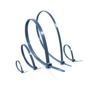 Cable tie inside serrated detectable, 100.0x2.5mm, ?1.5-22.0mm, blue, 100pcs.