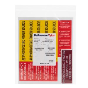 Solar label, pre-printed, various, 1pc.