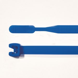 Cable tie inside serrated, 290.0x4.7mm, ⌀3.0-75.0mm, blue, 100pcs.