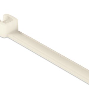 Cable tie inside serrated for faster processing, 410x4.7mm, ?110.0mm, natural, 100pcs.