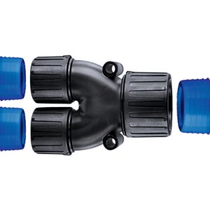 Fitting for corrugated tubing, nom?16mm, black, 5pcs.