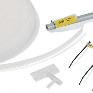 Cable marking carrier Helafix, 70.0x25.00mm, transparent, pack=50pcs.