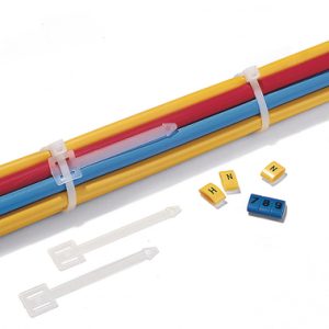Cable tag, manual marking, 62.5x4.70mm, natural, bag=100pcs.