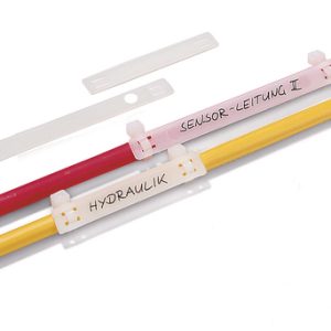 Cable tag, manual marking, 63.0x9.0mm, black, bag=1000pcs.