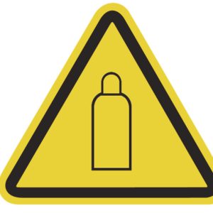 Warning label, pre-printed, L=100.00mm, yellow, pack=30pcs.
