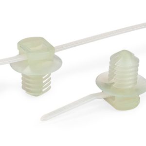 Fixing tie for hole (round), inside serrated, natural, 5000Set