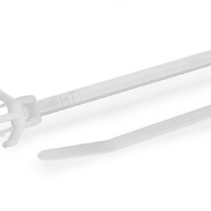 Fixing tie for hole (round), inside serrated, ?1.5-35.0mm, natural, 1000pcs.