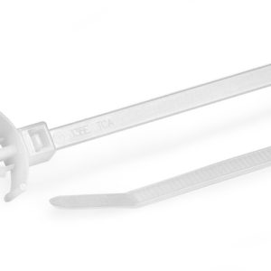 Fixing tie for hole (round), inside serrated, ⌀1.5-16.0mm, natural, 500pcs.