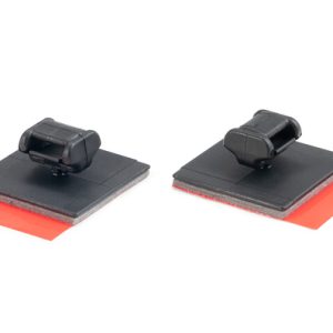 Cable tie mount for adhesive use, Wmax=5.0mm, black, 100pcs.