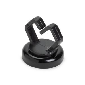 Cable tie mount for magnetic use, black, 100pcs.