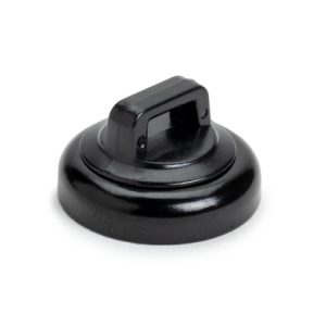 Cable tie mount for magnetic use, Wmax=5.9mm, black, 10pcs.