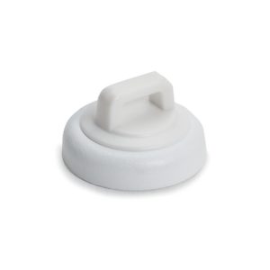 Cable tie mount for magnetic use, Wmax=5.9mm, white, 100pcs.