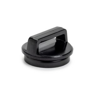 Cable tie mount for magnetic use, Wmax=19.1mm, black, 10pcs.