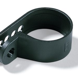 P-clamp closed, Dmax=20.0mm, ?4.0 mm, black, 100pcs.