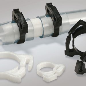 Plastic hose clamp, ?11.8-13.4mm, natural, 200pcs.