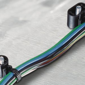 Fixing tie for stud, outside serrated, ⌀1.0-35.0mm, black, 500pcs.