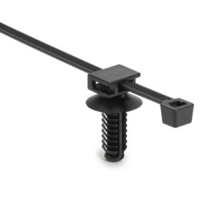 Fixing tie, inside serrated, ?2.0-50.0mm, black, 2000pcs.