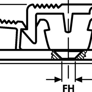 Cable clip for adhesive use, ⌀3.3 mm