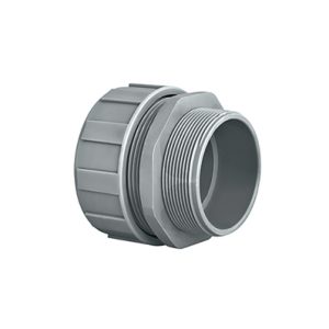 Fitting for spiral-reinforced conduits, nom?40mm, M40, grey, 2pcs.