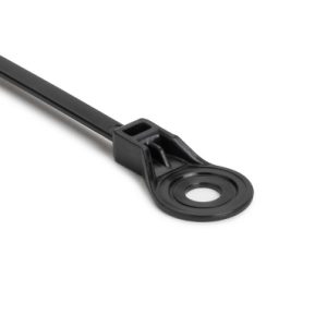 Fixing tie for hole (round), ⌀2.0-50.0mm, black, 3000pcs.