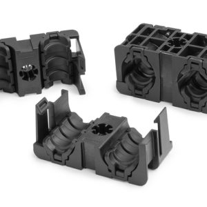 Cable clip for hole (round)/for stud, ⌀M8, Dmin=15.0mm, Dmax=17.2mm, ⌀M8