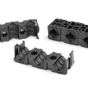 Cable clip for screw fixation, ?M8, Dmin=15.0mm, Dmax=17.2mm, ?M8