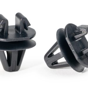 Connector clip for hole (round), black, 1000pcs.