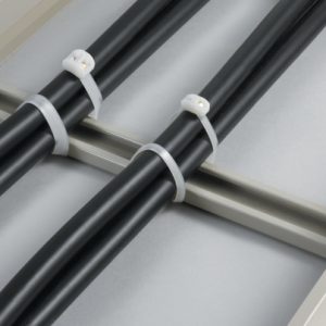 Cable tie not serrated vibration absorbing, natural, 25pcs.