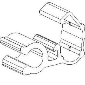 Cable clip, Dmax=6.0mm