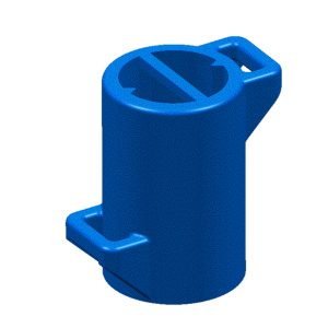 Fixing tie for stud, inside serrated, black, 500Set
