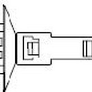 Fixing tie for hole (oval), inside serrated, ⌀5.0-30.0mm, black, 750pcs.