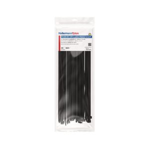 Cable tie inside serrated, 300.0x7.6mm, ⌀5.0-80.0mm, black, 50pcs.