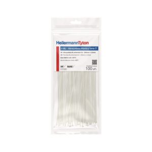Cable tie inside serrated, 200.0x2.5mm, ⌀1.5-55.0mm, natural, 100pcs.