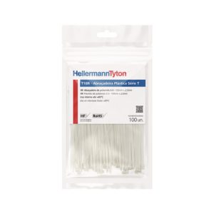 Cable tie inside serrated, 100.0x2.5mm, ?1.5-22.0mm, natural, 100pcs.