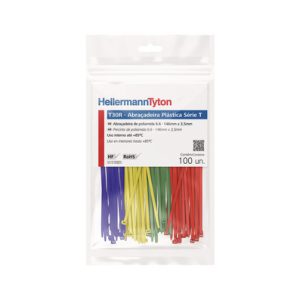 Cable tie inside serrated, 146.0x3.5mm, ⌀1.5-35.0mm, various, 100pcs.