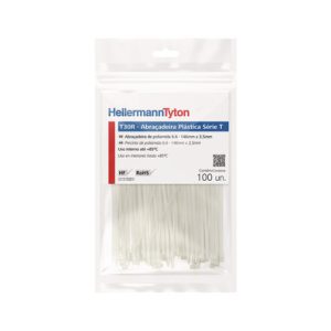 Cable tie inside serrated, 146.0x3.5mm, ⌀1.5-35.0mm, natural, 100pcs.