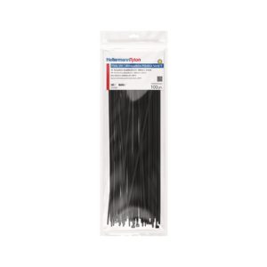 Cable tie inside serrated, 388.0x4.7mm, ⌀1.5-110mm, black, 100pcs.