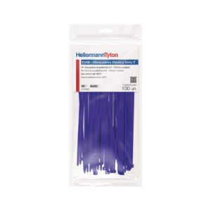 Cable tie inside serrated, 197.0x4.6mm, ⌀1.5-50.0mm, blue, 100pcs.